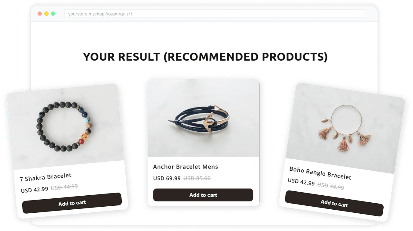 AISalesQ product recommendation results page