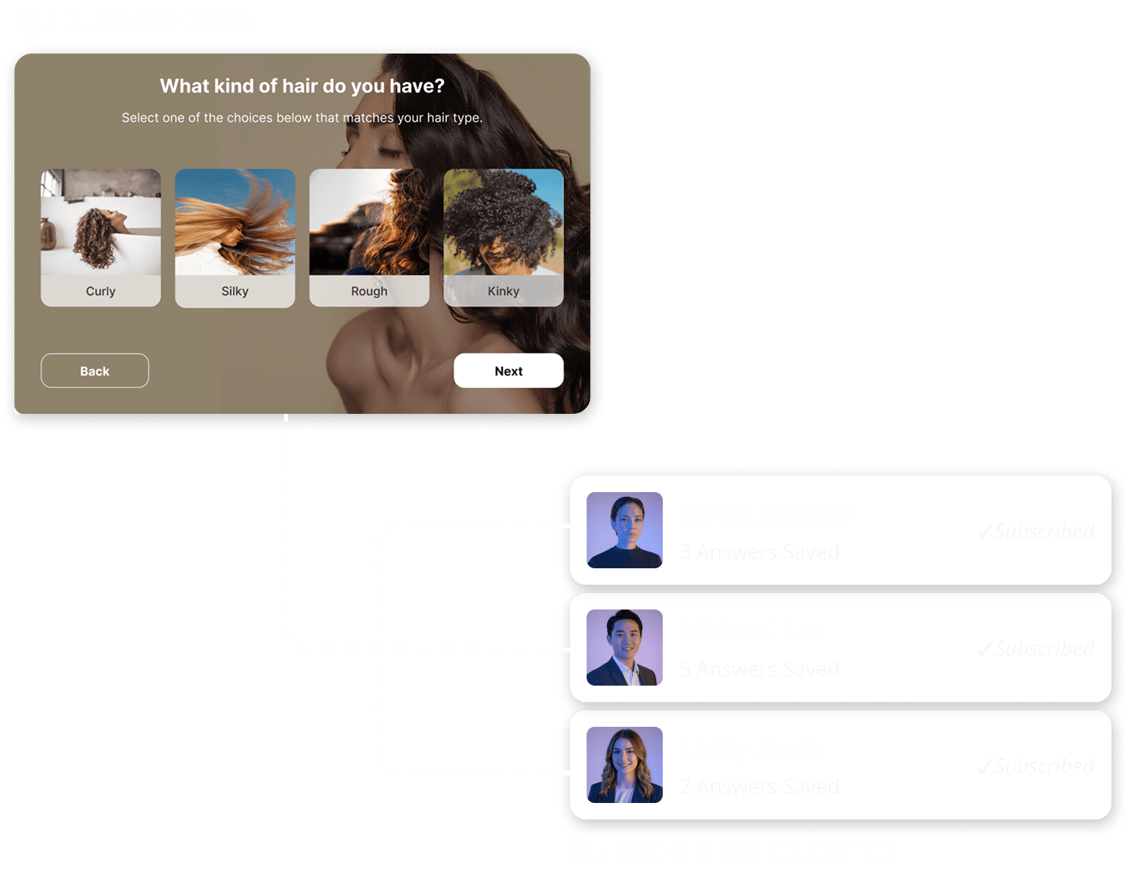 Answers captured. Subscriber profile created.
