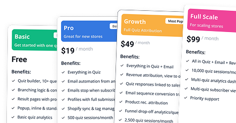AI SalesQ pricing plan cards